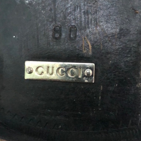 Gucci Loafers Black Solid Loafer Size 8 - Picture 7 of 8